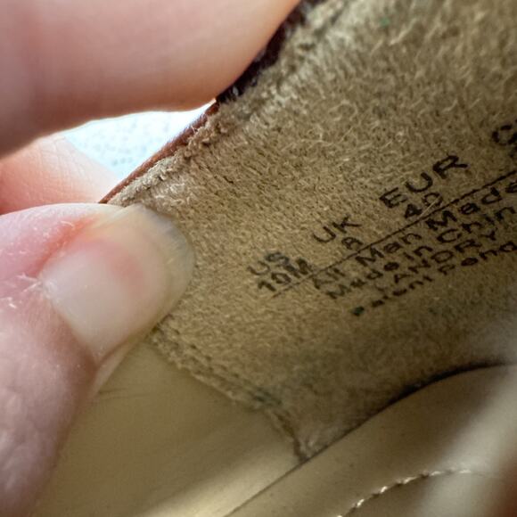 Naturalizer Landry Comfort Brown 2Tone Wingtip Stud Loafer Women’s 10 New - Picture 8 of 8